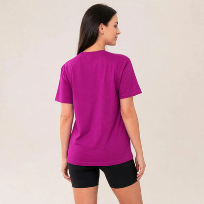 Camiseta Feminina Manga Curta Casual para o Dia a Dia
