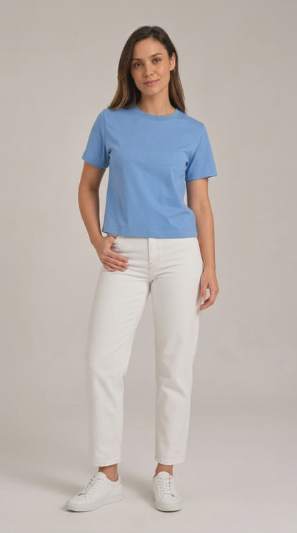 Camiseta Feminina Manga Curta Casual para o Dia a Dia